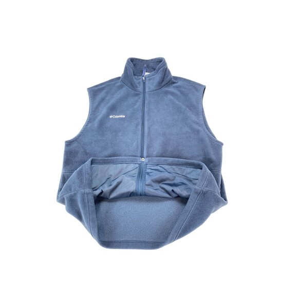 Columbia Vest Men's Tall XL Fleece Polyester Sleeveless Logo Full Zipper - Picture 10 of 16